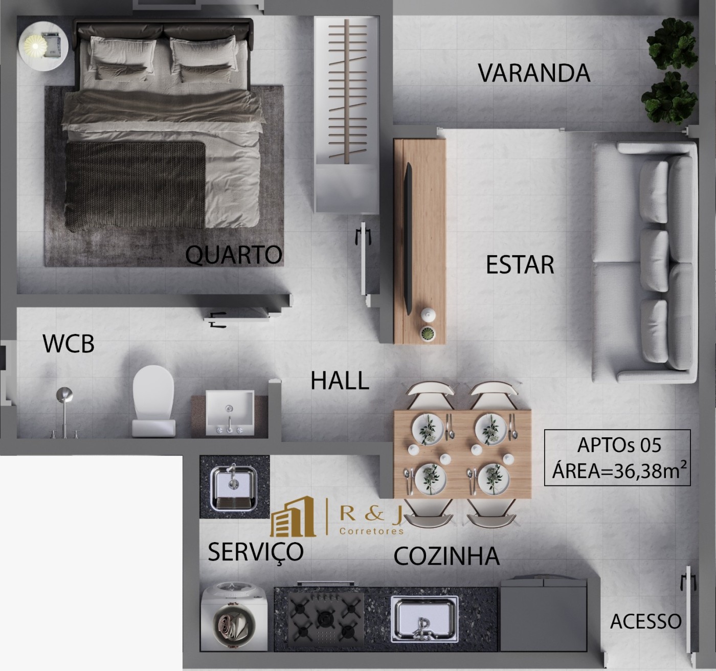 Apartamento, 1 quarto, 33 m² - Foto 23